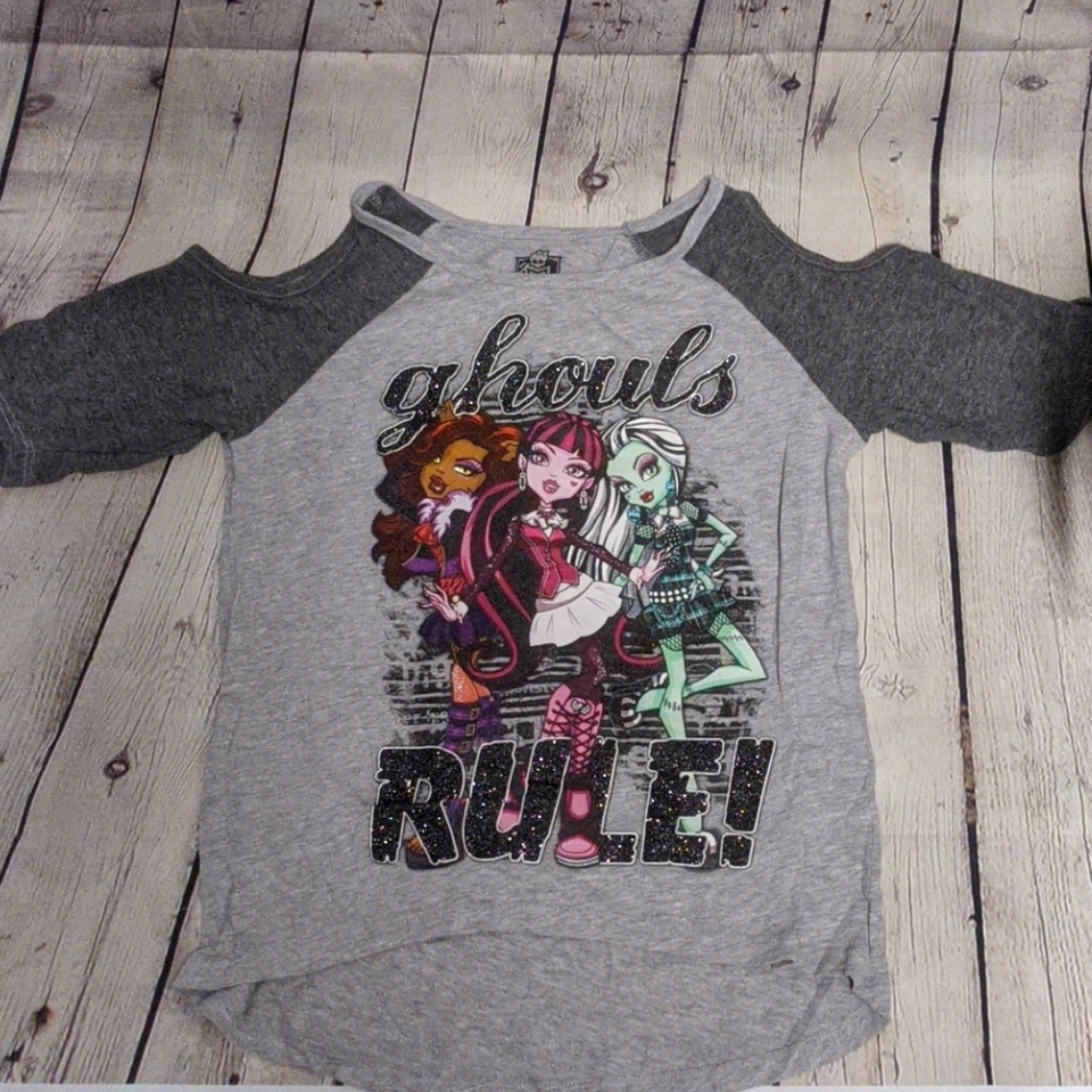EUC! Monster High Open Shoulder T-shirt
